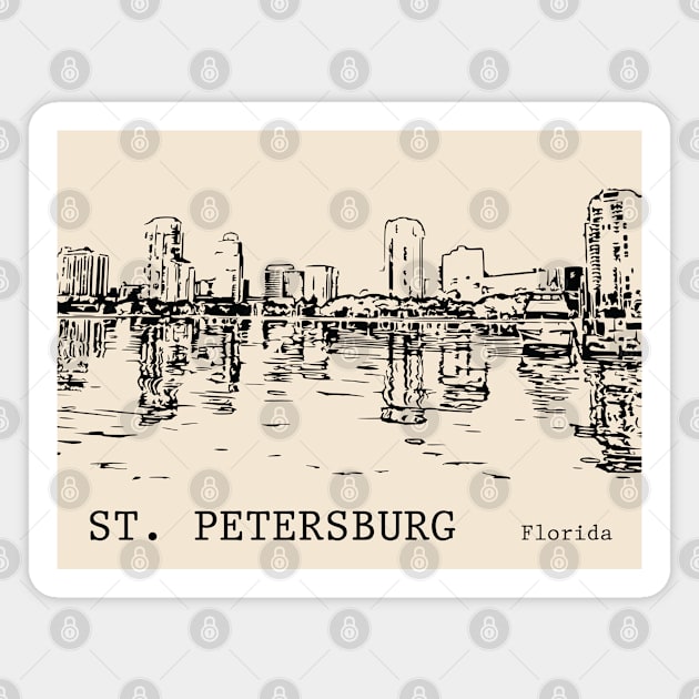 St. Petersburg Florida Magnet by Lakeric